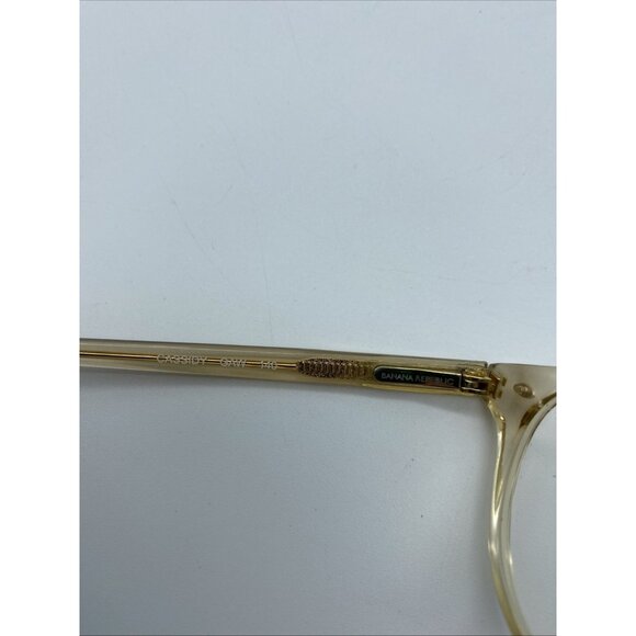Banana Republic Eyeglasses Cassidy GAW Gold Clear Cat Eye Round 140 mm - Picture 10 of 12